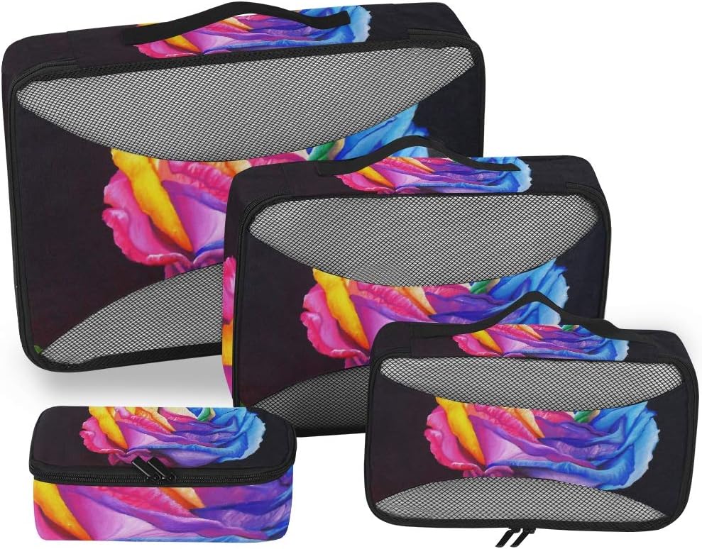 tie dye luggage set