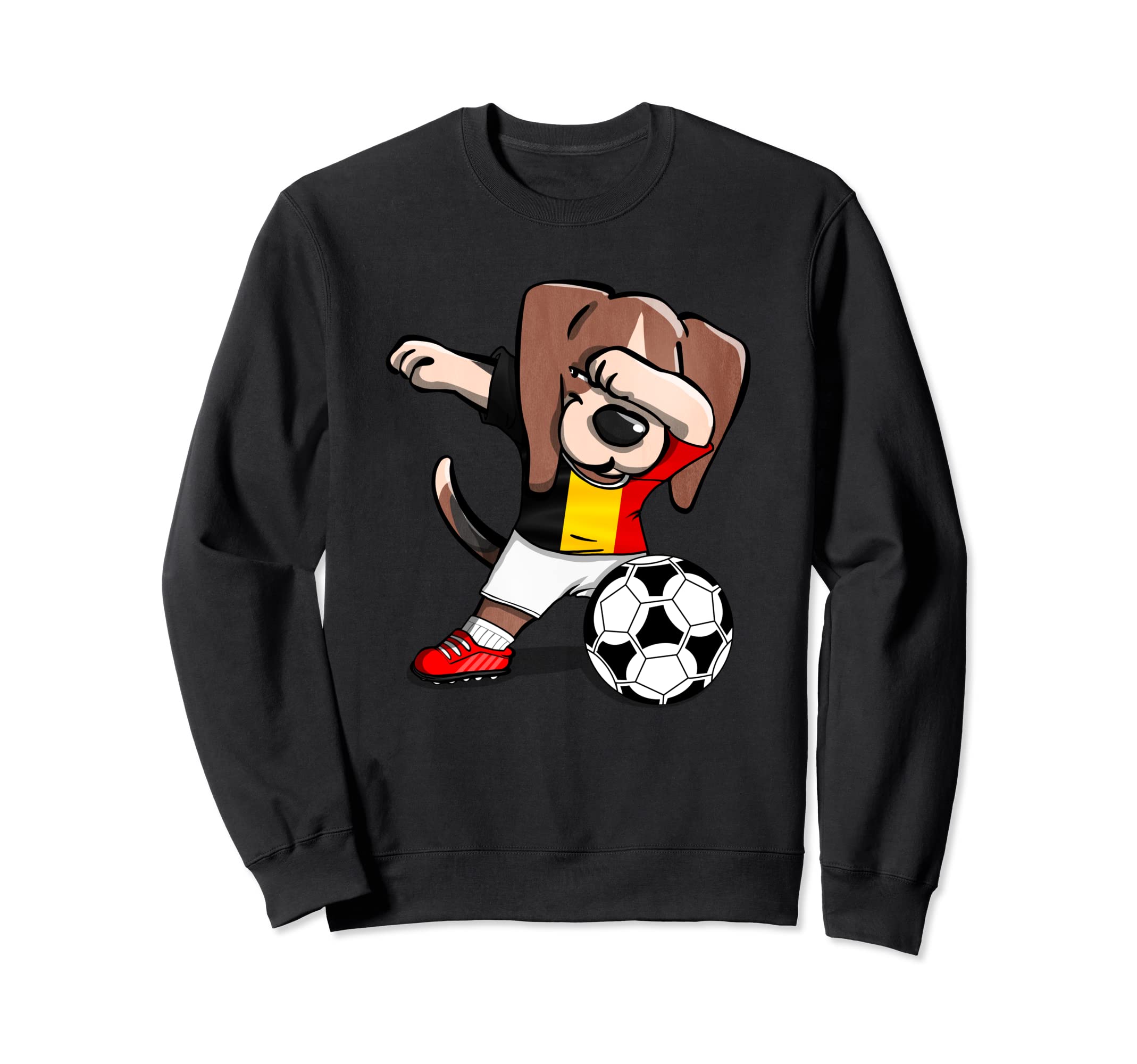 Dabbing Beagle Belgium Soccer Fans Jersey Belgian Football Sweatshirt