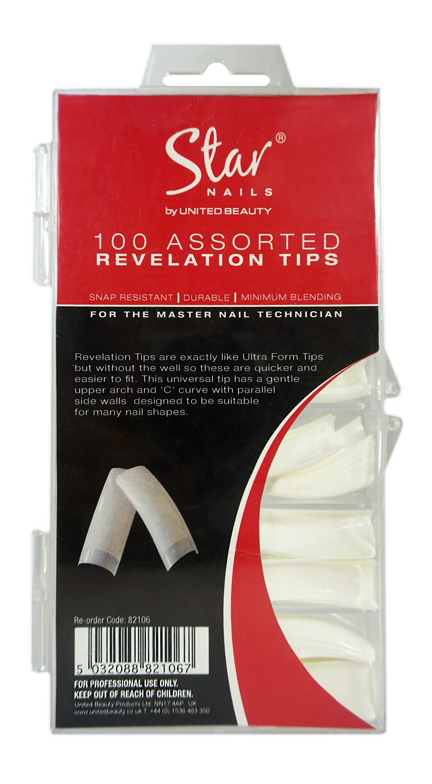 Star Nails Revelation Tips 100 Assorted - Pack of 100
