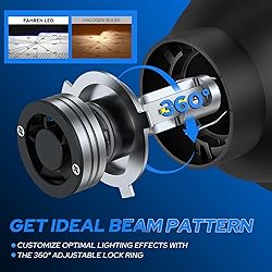 H4 Light Bulb, 55000LM 1000% Super Brighter, Real