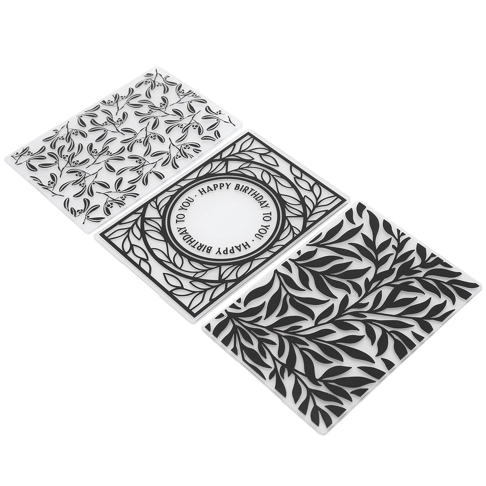 5.7 x 4.1in Embossing Folder3Pcs Plastic Embossing Folders for Card Making Template Paper Decoration Photo Album Wedding Decoration Scrapbooking School Supplies