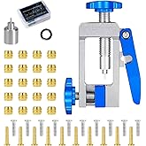 Bicycle Brake Hydraulic Disc Hose Fitting Insert Tool Kit, Upgraded Needle Driver Insertion Tool with Bike Brake Olive and Br