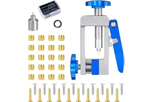 Bicycle Brake Hydraulic Disc Hose Fitting Insert Tool Kit, Upgraded Needle Driver Insertion Tool with Bike Brake Olive and Br
