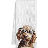 WOTYPU Funny Cockapoo Gifts Kitchen Towels, Cockapoo Gifts Dish Tea Towels, Dog Lover Mom Dad Gifts Decorative Hand Towel for Bathroom, Dog Bathroom Decor, 16x24 Inch