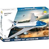 COBI Boeing 747 Air Force One Plane Building Set, 1087 Pieces