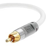 Mediabridge Ultra Series Digital Audio Coaxial Cable (4 Feet) - Dual Shielded with RCA to RCA Gold-Plated Connectors - White 