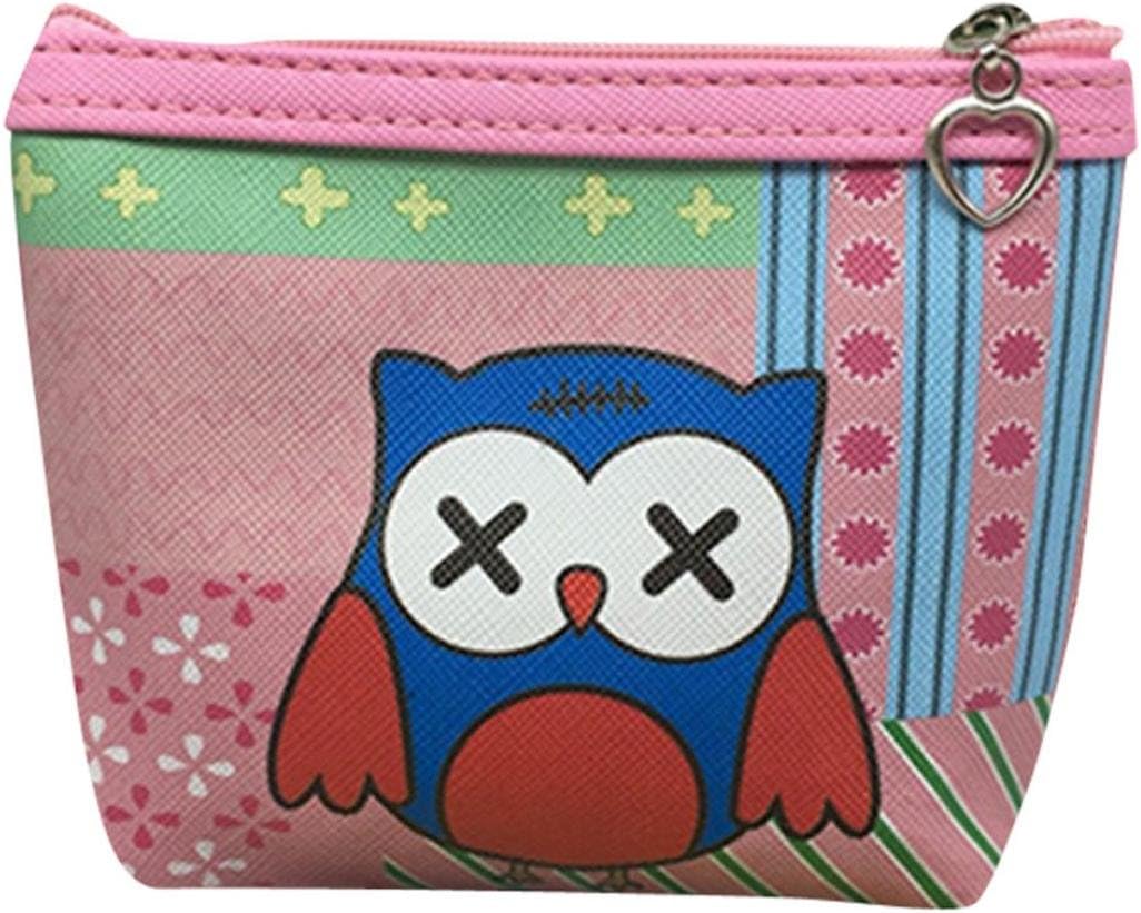 Womail Women Cute Mini Owl Zipper Handbags Girl ID Credit Card Coin Holder Wallet