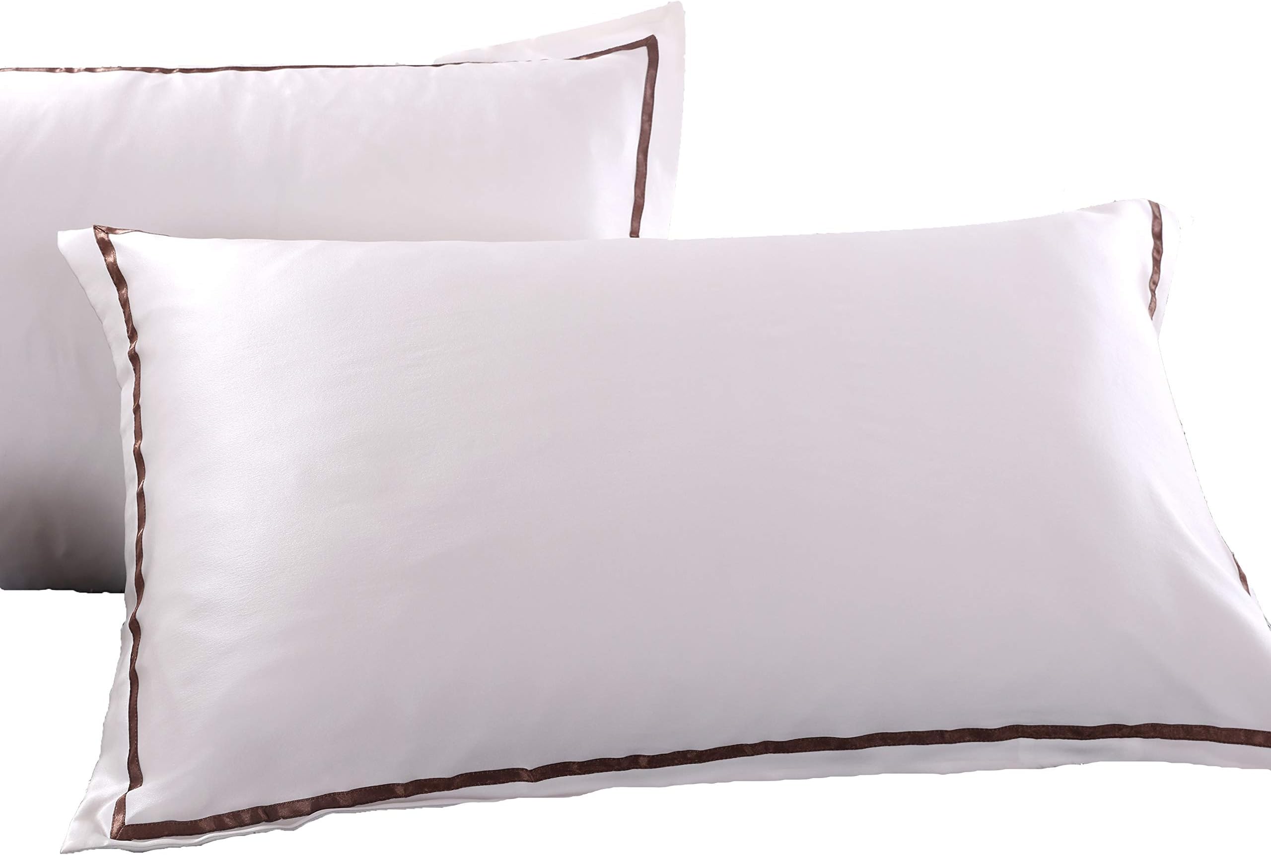 Sucomfortable Single Jasmine Silk 100% 22 Momme Charmeuse Silk Pillowcase (IVORY) 75 cm x 50 cm