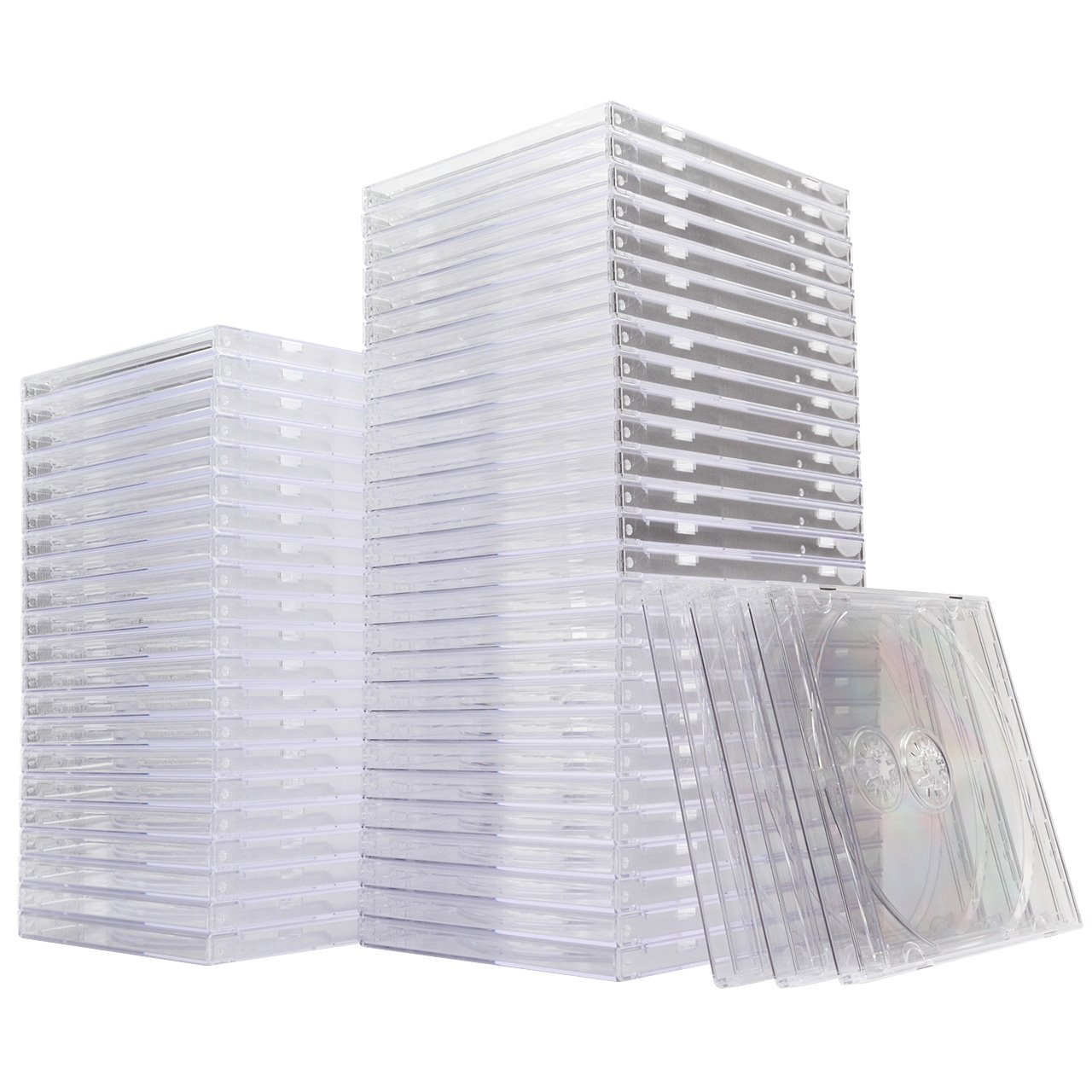 サンワサプライ DVD CDケース 10mm 1枚収納×50枚の商品画像