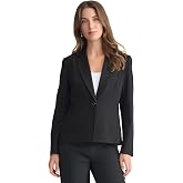 Kasper Womens Stretch Compression One Button Blazer