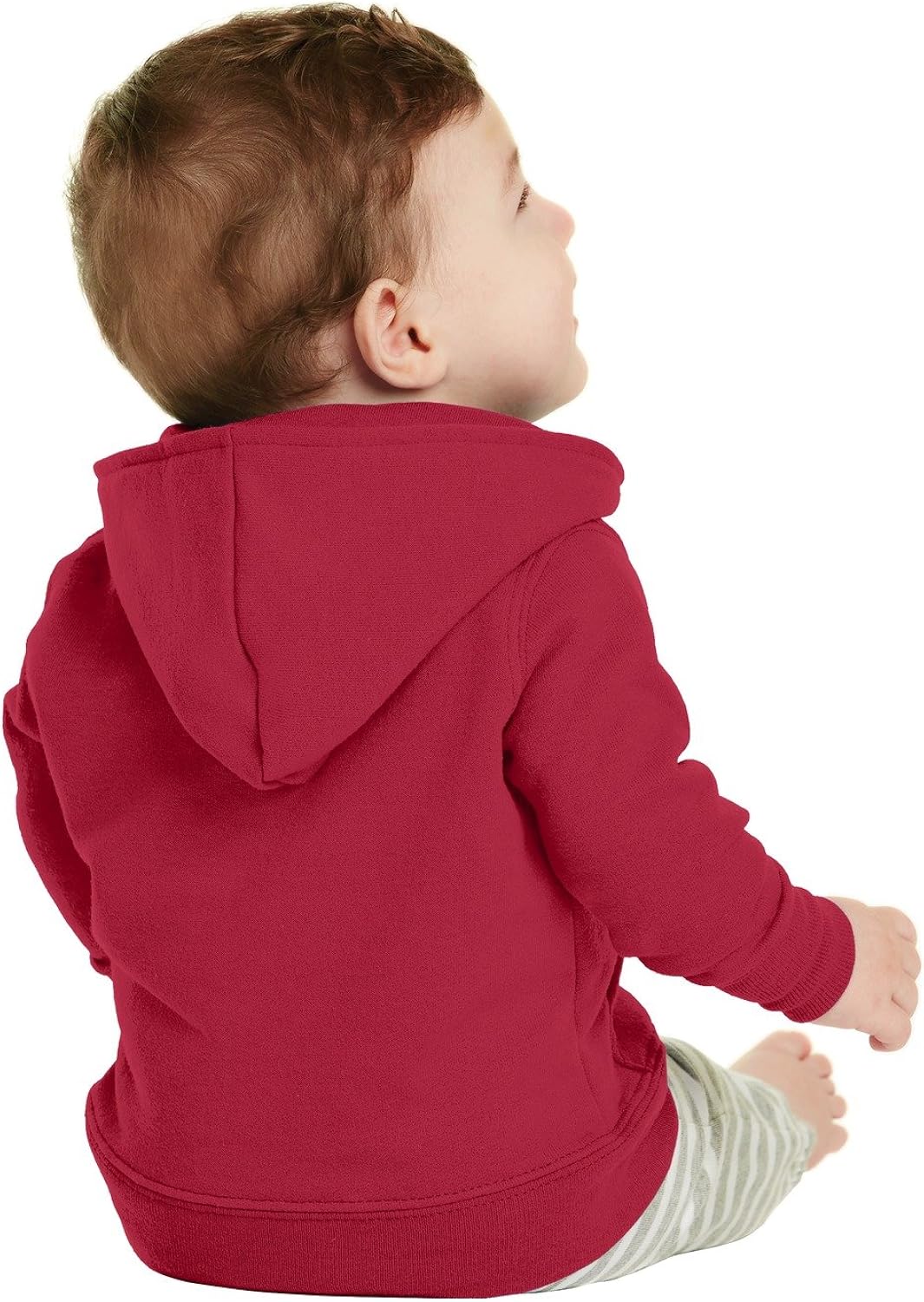 Precious Cargo Unisex-Baby Full Zip Hooded Sweatshirt 18M Red: Clothing