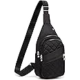 Xsecnua Small Sling Bag for Women, Crossbody Sling Backpack, Fanny Pack CrossBody Bags for Travel Hiking Daypack