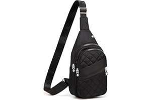 Xsecnua Crossbody Sling Bag Small Sling Backpack, Cross Body Bag Chest Bag for Women Men Travel Hiking Daypack
