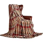 MERRYLIFE Throw Blanket Plaid| Ultra-Plush Soft Colorful Oversized | Decorative Couch Travel Blanket | (50" 60", Love Urban)