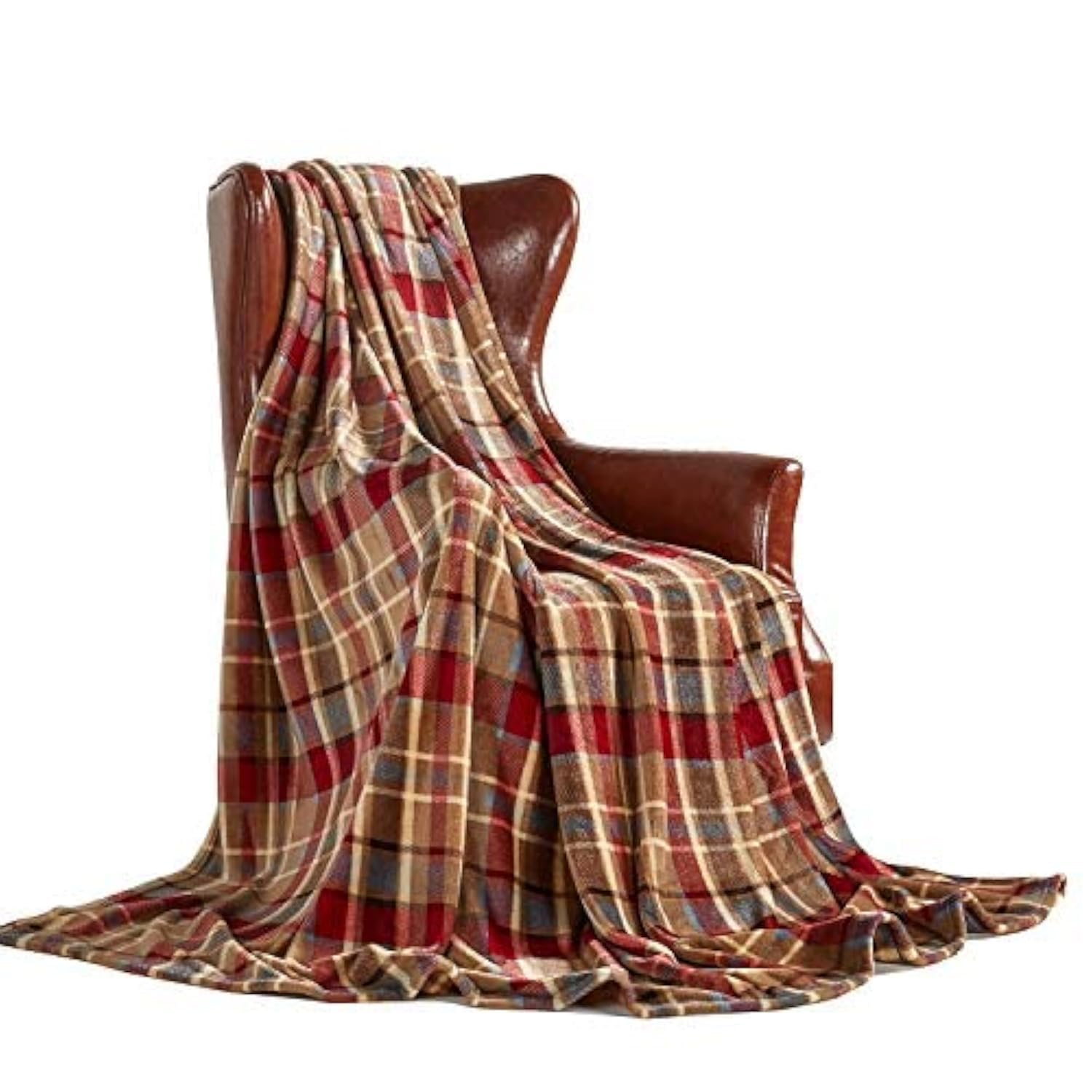 Photo 1 of MERRYLIFE Throw Blanket Plaid| Ultra-Plush Soft Colorful Oversized | Decorative Couch Travel Blanket | (50" 60", Love Urban)
