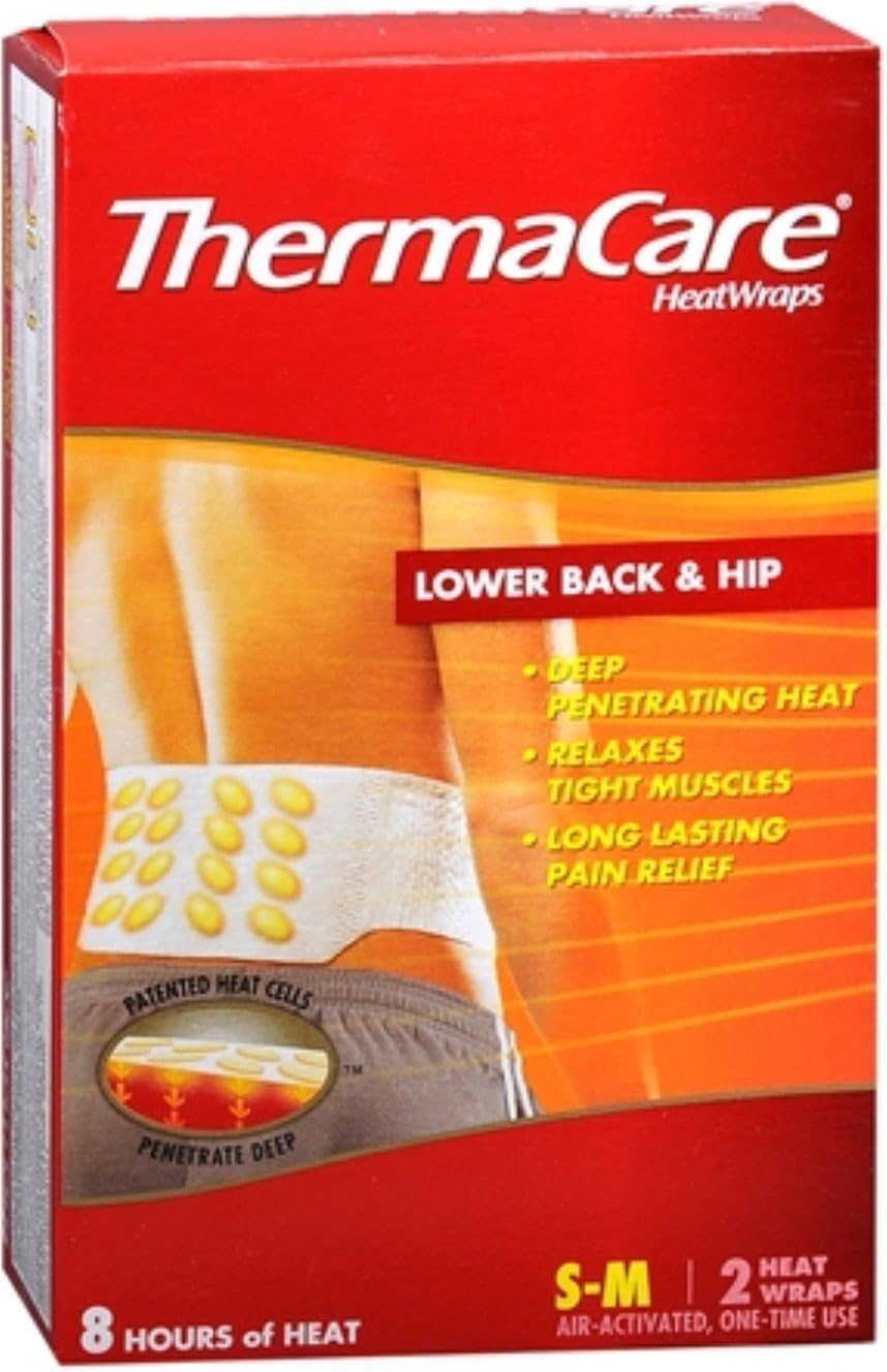ThermaCare Heatwraps Small-Med Back & Hip 2 Each (Pack of 3): Health & Personal Care
