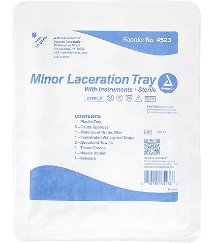 Amazon.com: Medline Central Line Dressing Change Trays, Includes Gauze,  Gloves, Alcohol & PVP Swabsticks, Sterile, Case of 24 Each : Industrial &  Scientific