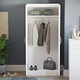 Vida Designs High Gloss White 2 Door Wardrobe 76cm W x 170cm H view 5