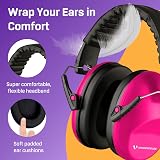 Vanderfields Premium Ear Defenders Hearing Protection 33.2dB Pink Rose view 4