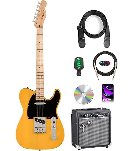 Amazon.com: Fender Affinity Series Telecaster - Surf Green Bundle