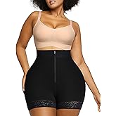 SHAPELLX Butt Lifter Shapewear Tummy Control Shorts For Women Waist Cincher With Hook Zipper Closure Body Shaper Wear