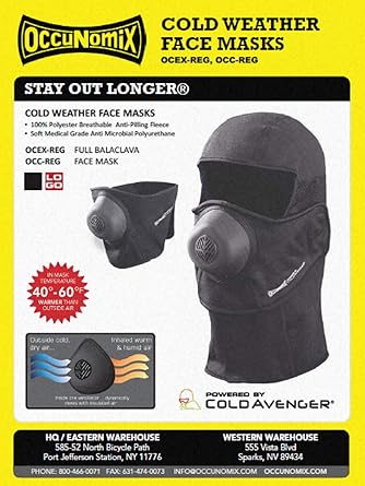 Download Occunomix Ocex Reg Blk Cold Avenger Expedition Balaclava With Ventilator One Size Fits Most Black Amazon Com Industrial Scientific PSD Mockup Templates