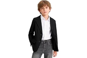 LOLANTA Boys Blazer Kids Suit Jacket Sport Coat Dress Outfits for Birthday Graduation Wedding Party