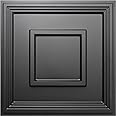 STICKGOO Black Drop Ceiling Tile 2ft x 2ft, Ceiling Panel High-Grade PVC Coverings 24 x 24in - 12 Pack Cover 48 Sq. Ft