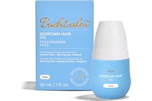Bushbalm Ingrown Hair Oil - Helps with Ingrown Hair, Underarm Bumps, Soothes Skin, Razor Bumps and Post Shave Redness, 30 ml 