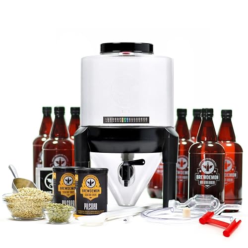 BrewDemon Premium Signature Kit Pro - Conical Fermenter Eliminates ...