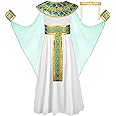 Liitrsh Halloween Kids Egyptian Costume Set Women Cos Egypt Dress for Girls Egyptian Costume Queen Accessories