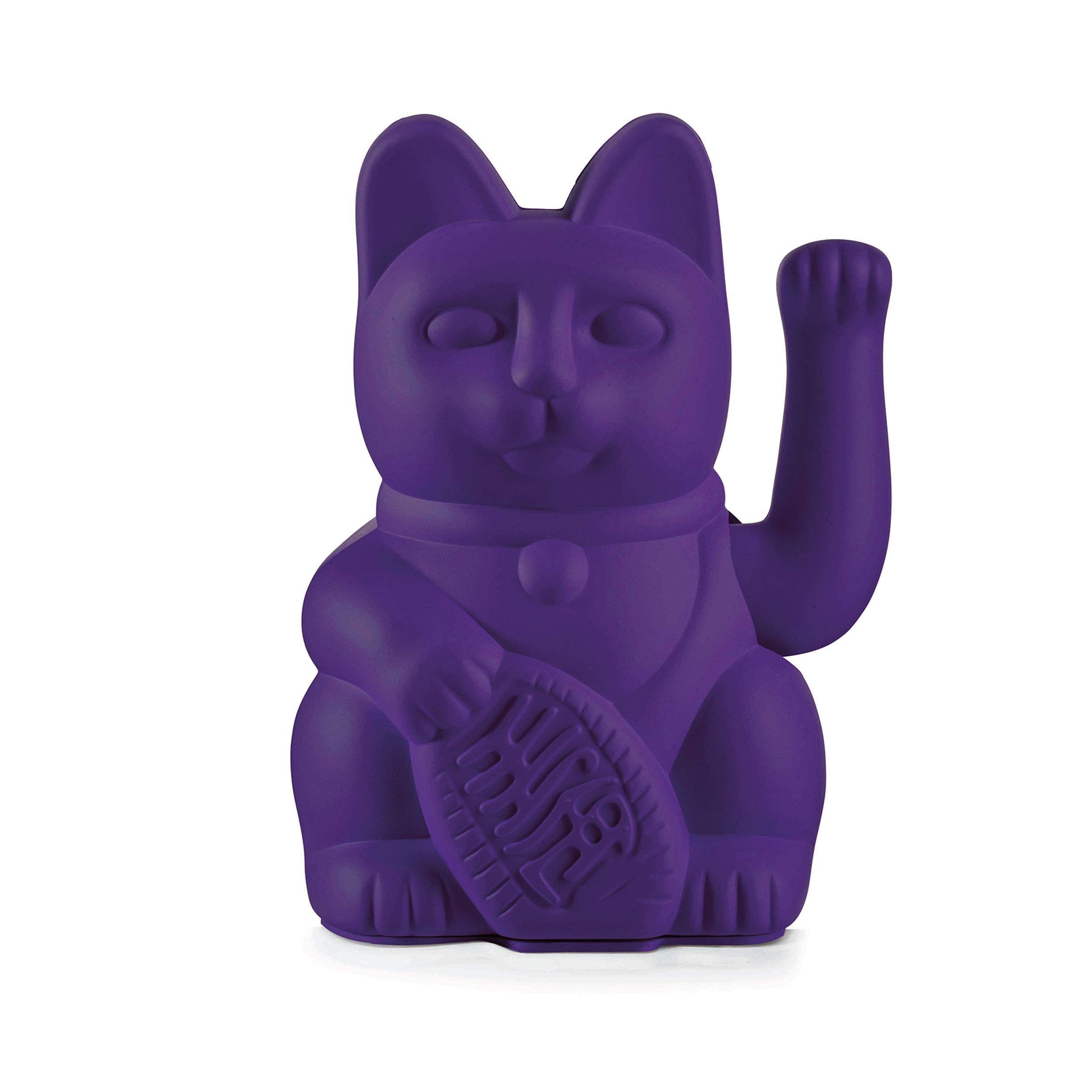 DONKEY Lucky Cat Violet, Waving Cat, Purple