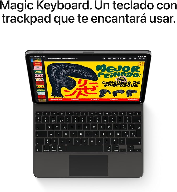 iPad Air de 11 Pulgadas (M4): Pantalla Liquid Retina, 256 GB, cámaras Frontal/Trasera de 12 Mpx, Wi‑Fi 7 con el Chip N1 de Apple, Touch ID — Gris Espacial