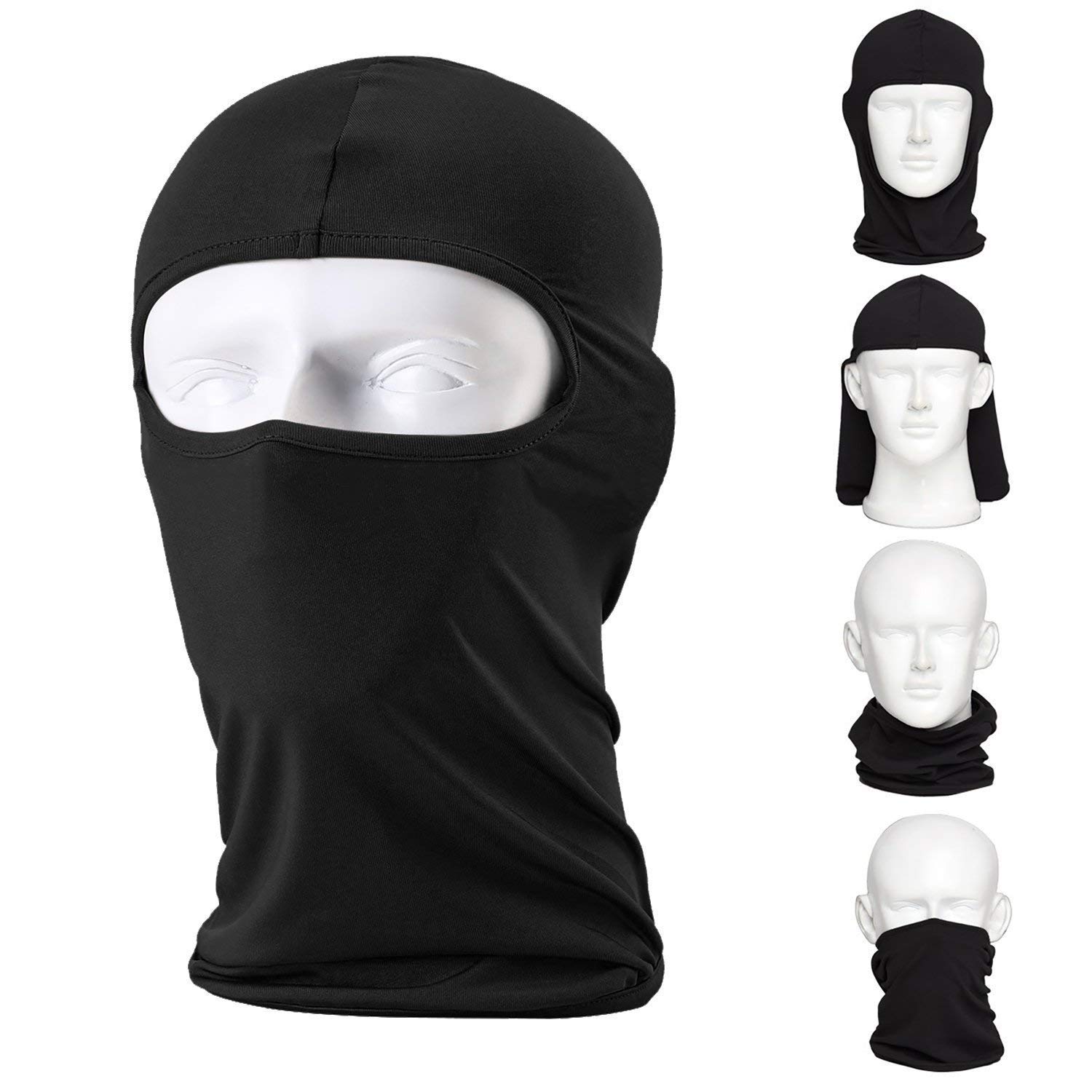 Balaclava Ski Mask Small Black, 2 Pack