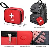 HONYAO 90 Pcs First Aid Kit Mini Compact Travel Red 15x12x5cm UKCA view 3