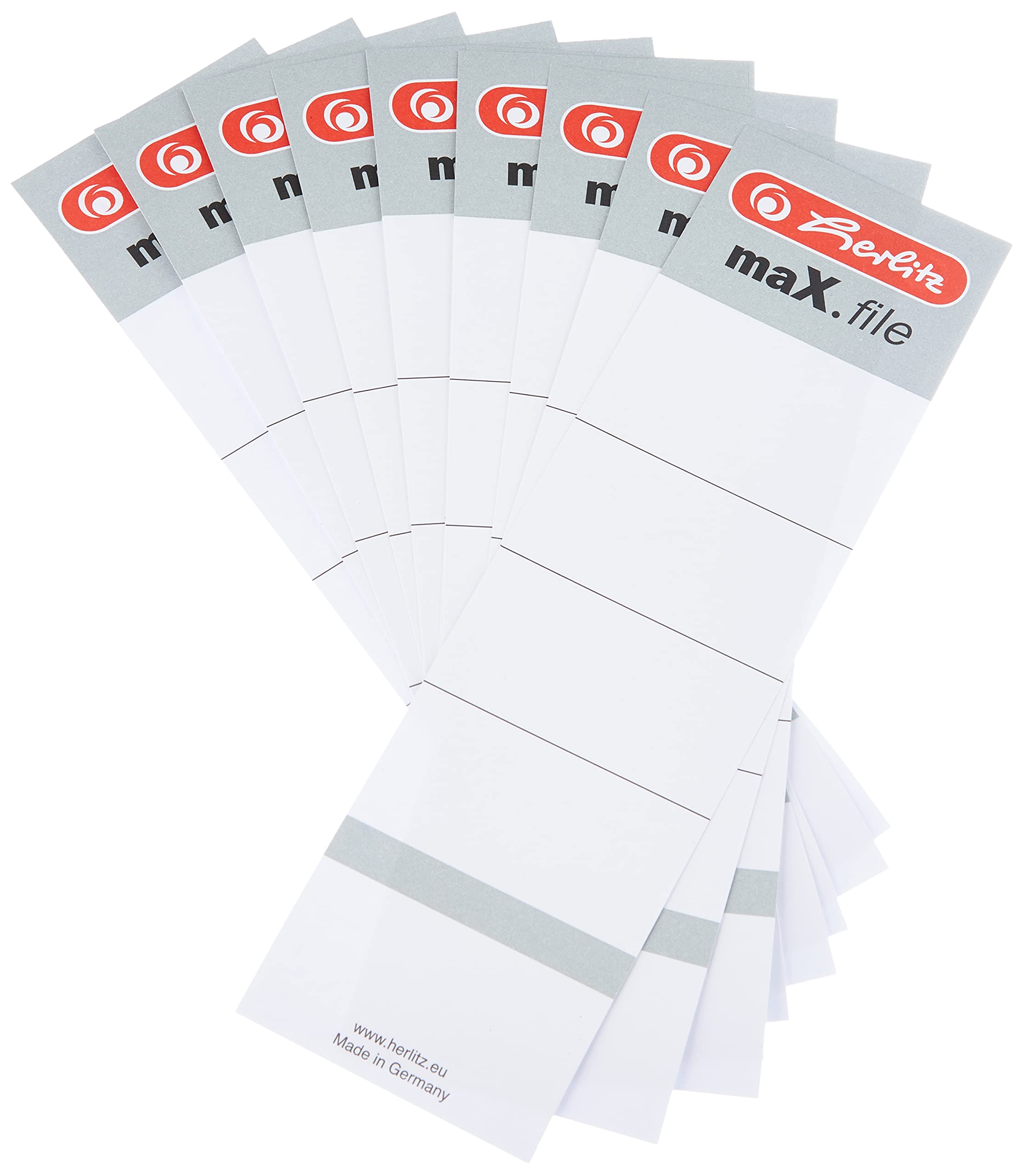 Herlitz 8 cm Backup Labels (Pack of 10)