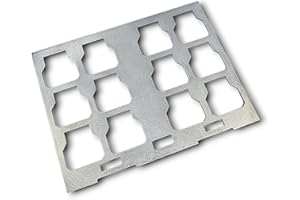 Weld-On Mounting Plate for Milwaukee Dual Full Width Packout Organizer, Choose 10ga or 14 ga steel, Made in USA (14 Gauge)