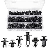 Car Push Retainer Clips, Ginsco 102 Pcs Auto Fasteners Assortment Plastic Push Pin Rivets Expansion Screws Replacement Kit Pl