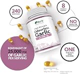 Nu U Nutrition Garlic Capsules 25,000 mg 240 Softgels 8 Month Supply UK view 5