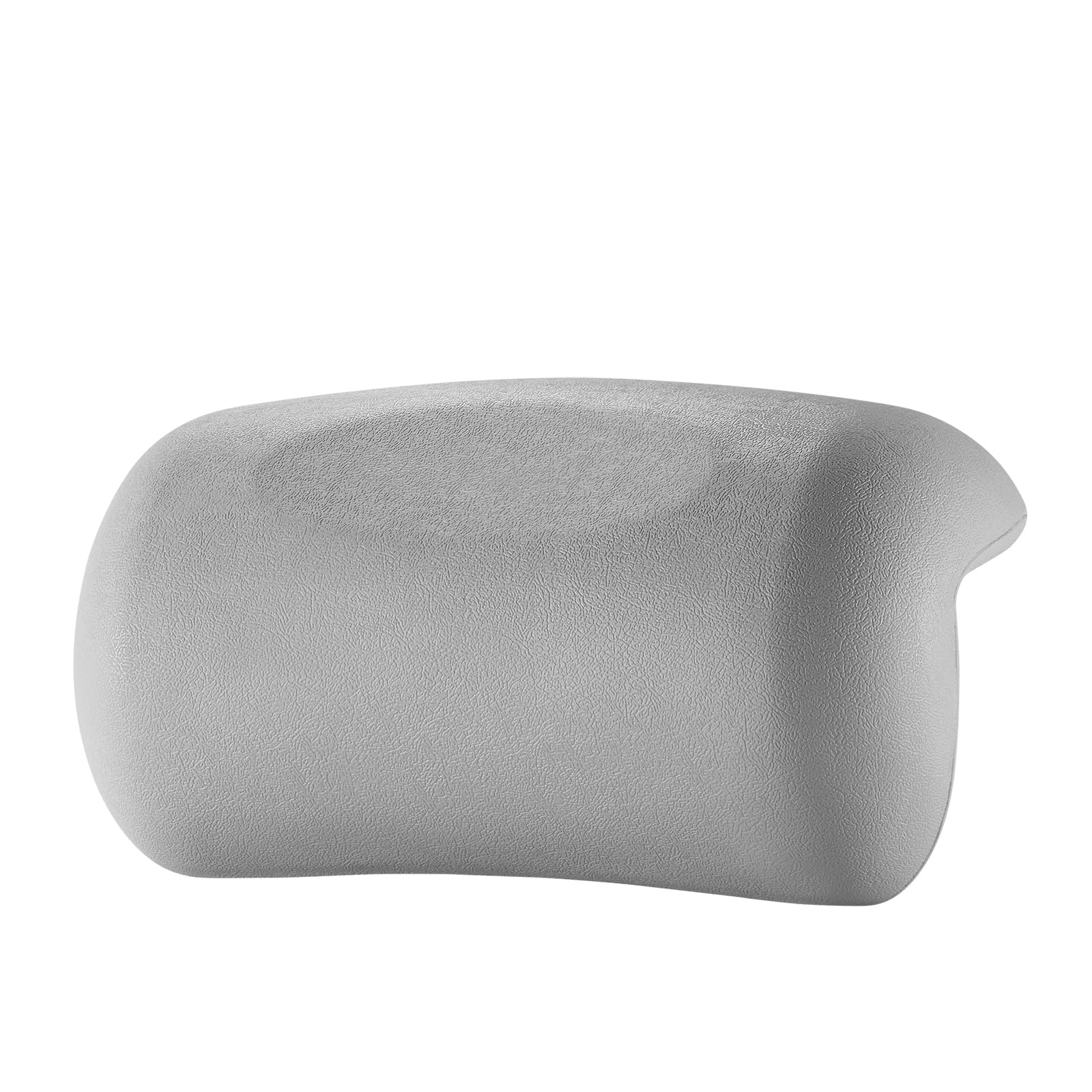 Koelaa Bath Pillow, Waterproof Bath Pillow, Bathtub Pillow, Bath Cushion with Non-Slip Suction Cups, Bathtub Pillow Spa Accessories, Ergonomic Neck and Back Support for Bathroom Home Spa Headrest-Grey
