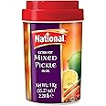 National Foods Extra Hot Mixed Pickle 35.27 oz (1000g) | Sour & Spicy Traditional South Asian Relish | Zesty & Tangy Achaar | Plastic Jar