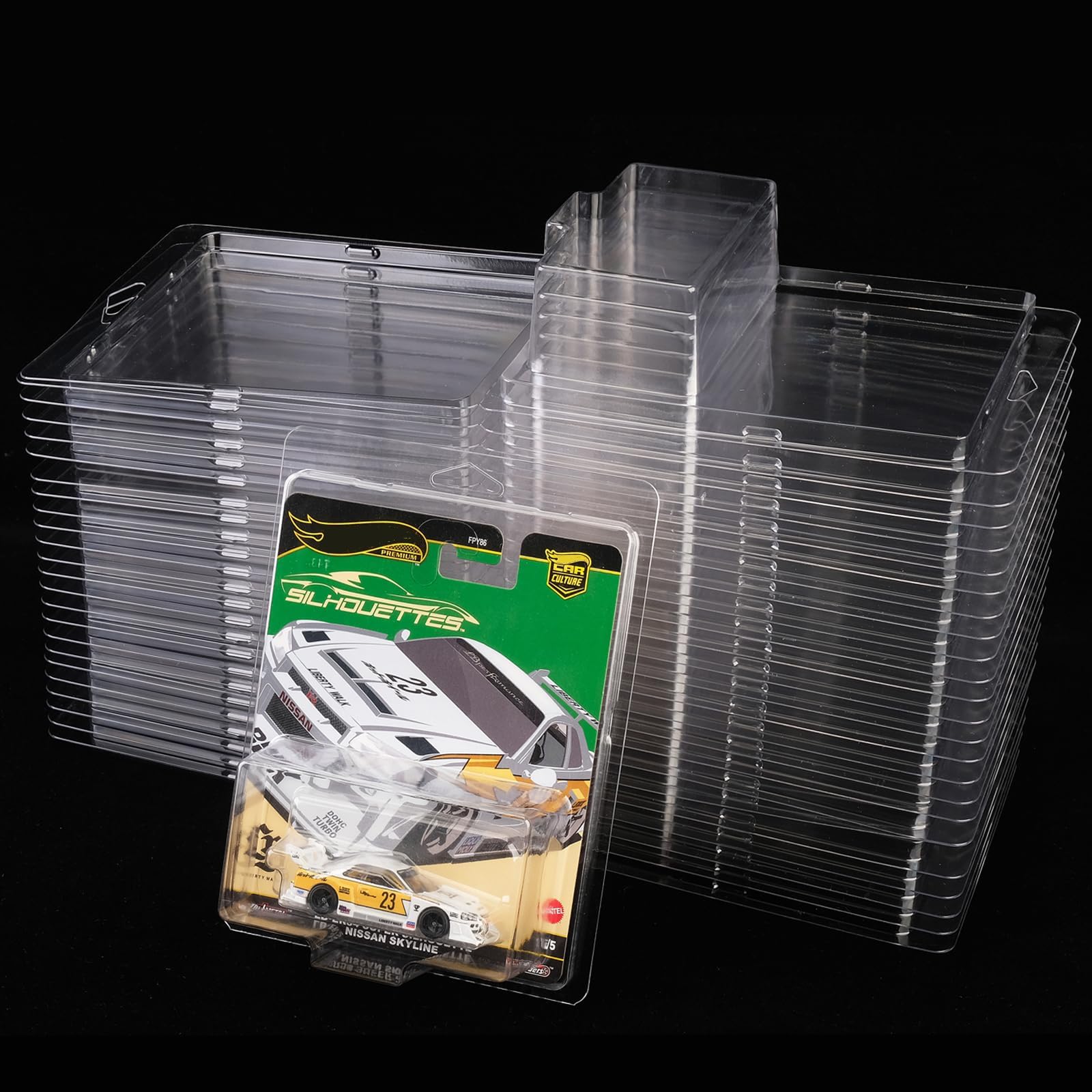 Photo 1 of 12 pcs Clamshell Premium Protector Case Compatible with Premium Hot Wheels Pop Culture Series – 0.75MM Thick Clear PET Protector Packs Blister for car Set