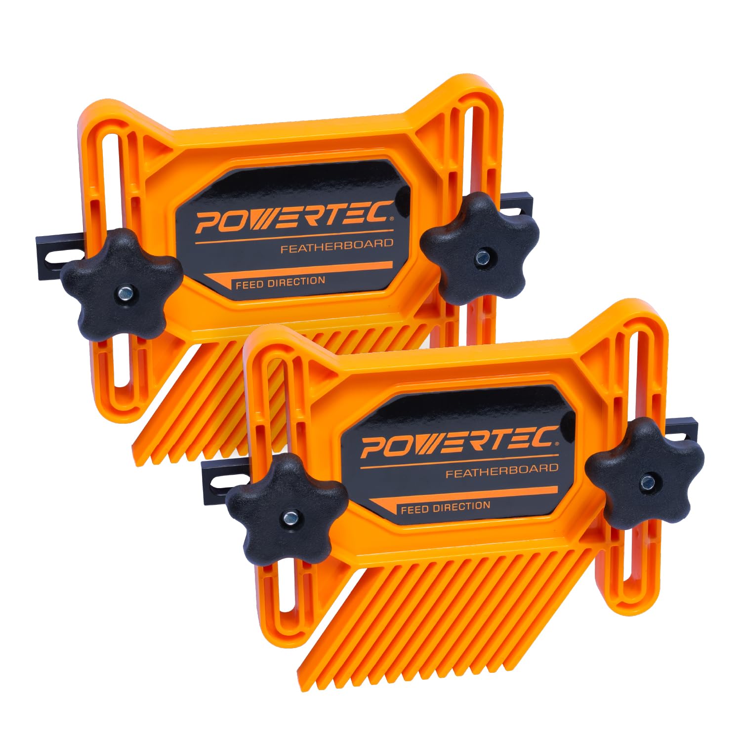 Photo 1 of POWERTEC Universal Tandem Featherboards for Table Saw, Router Table, Router Fence & Band Saw, Wood working Tools & Accessories To Reduce Kickback & Increase Safety (Included T Track Bolts), 2Pk(71393)