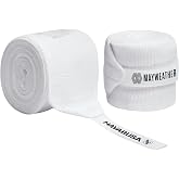 Hayabusa Mayweather Gauze Boxing Hand Wraps for Men and Women - White, 180 Inches
