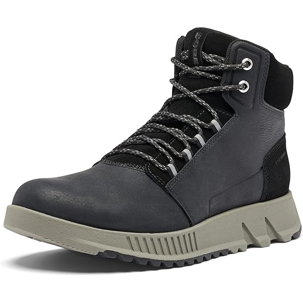 Sorel Mad Boot Mens Size 15 Hi Top Lace Up Gray/Black Leather Combat Charcoal Sorel Men main image 4