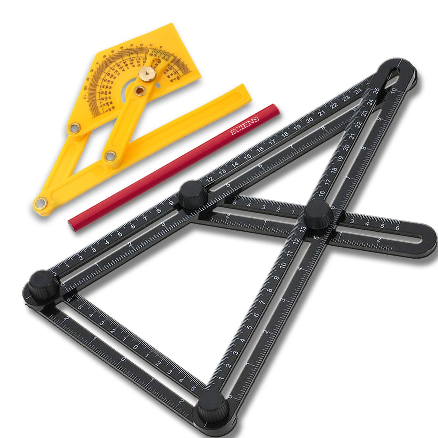 Eciens Multi Angle Measurement Tool Bundle Adjustable Angle Finder