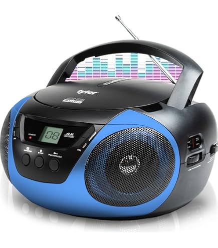 Amazon.com: Sharp QT-CD280(BK) Portable CD Boombox with AM