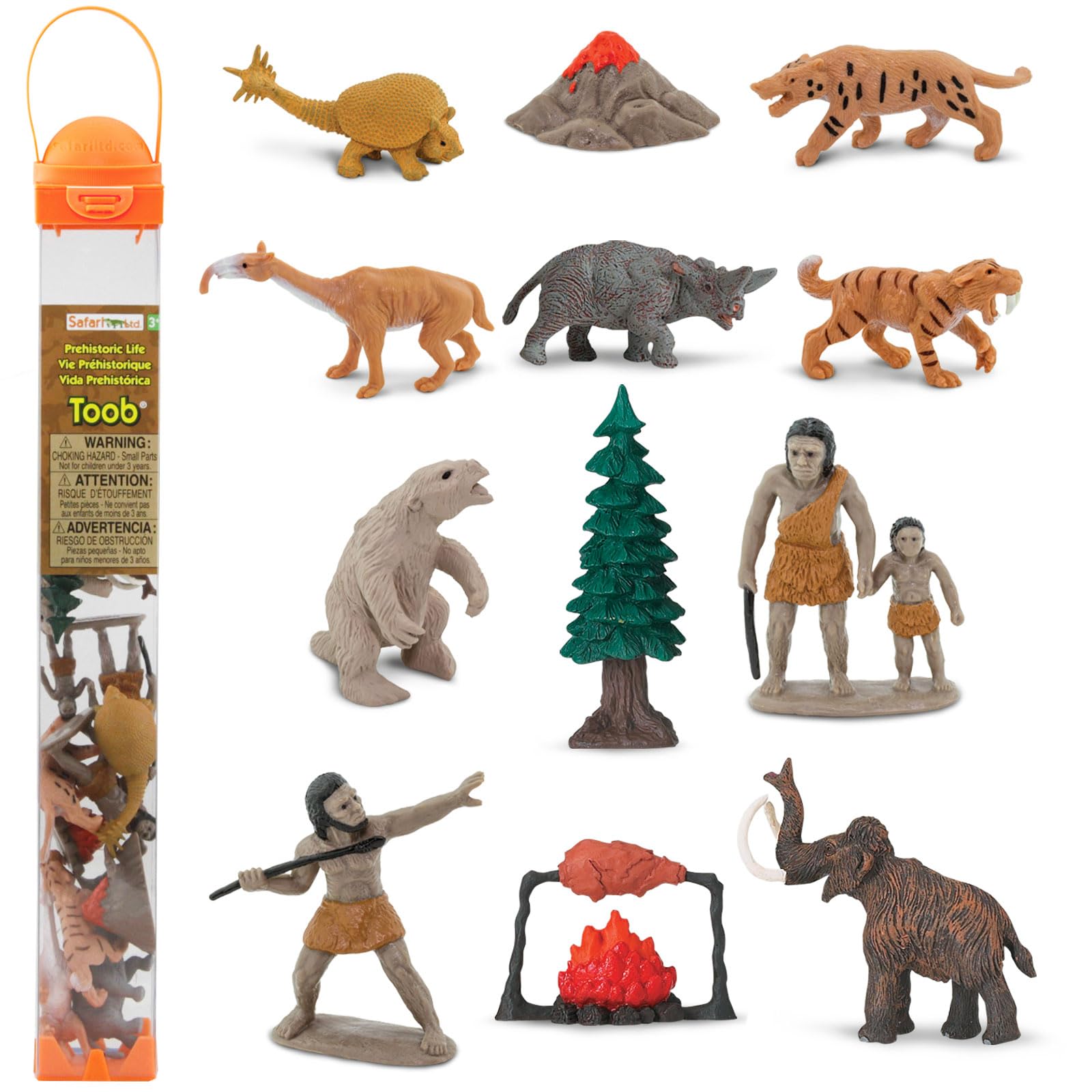 Safari Ltd Plastic Miniatures In Toobs-Prehistoric Life