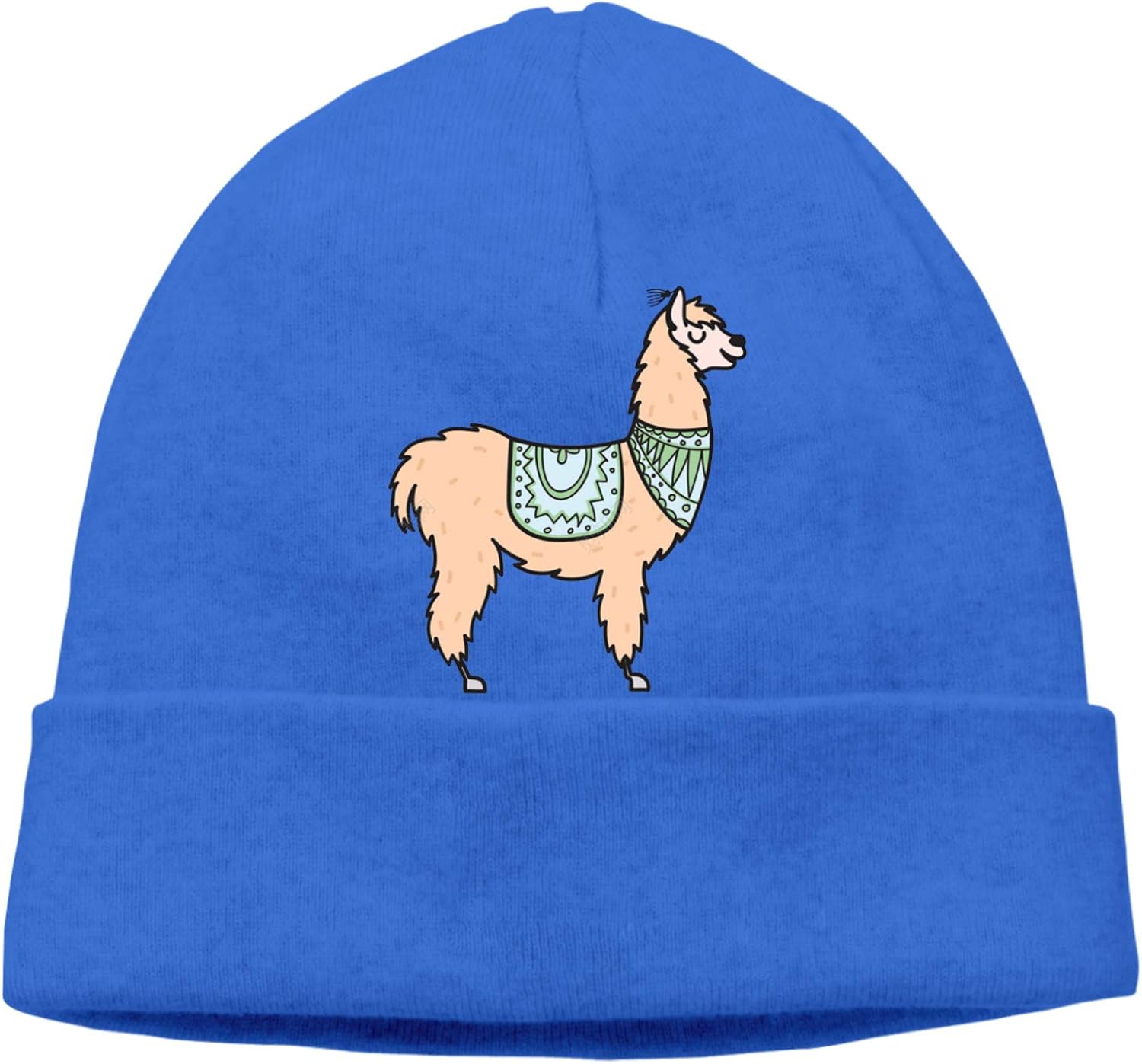 Perú Animal Alpaca Elástico Suave Beanie Sombrero Unisex Cuffed Plain
