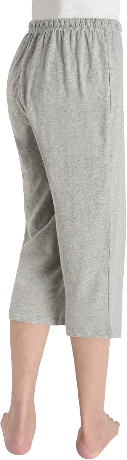 Latuza Women's Cotton Capri Pants Sleep Capris at  Women’s Clothing store